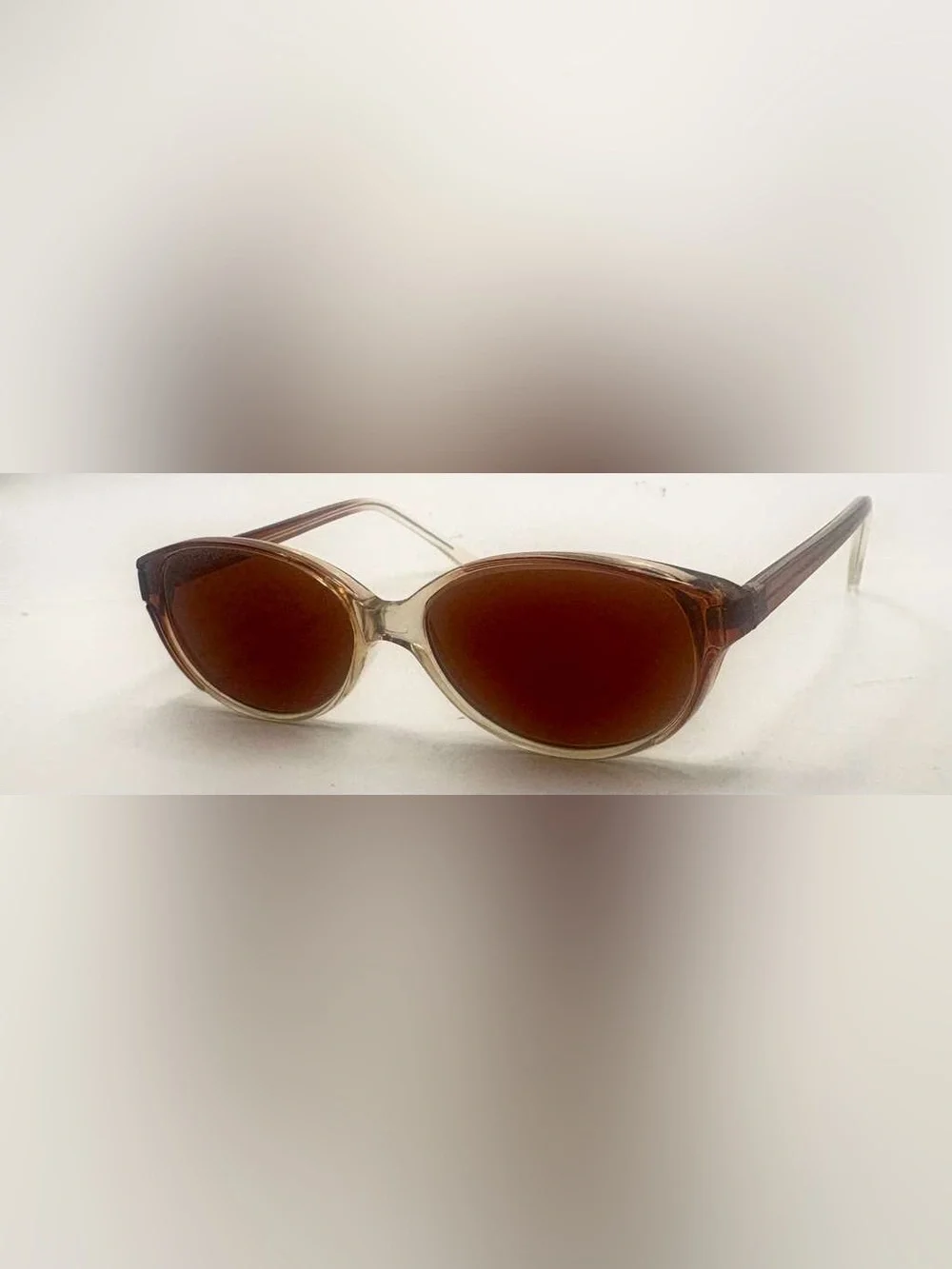 Brown Oval Sunglasses Frames Only